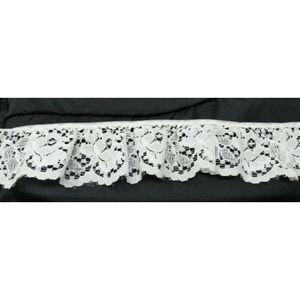 Lace Trim Edging White Flower Floral Cute Wedding Craft‎ Fabric 2.75 Yard 2" VTG
